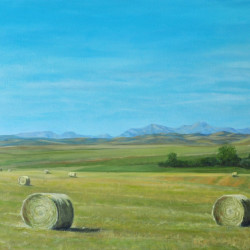 Bales Of Summer by Landscape, Western, Canadian Contemporary Realism