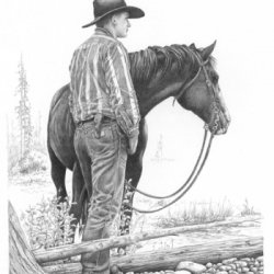 Cowboy by Figurative, Horses, Western