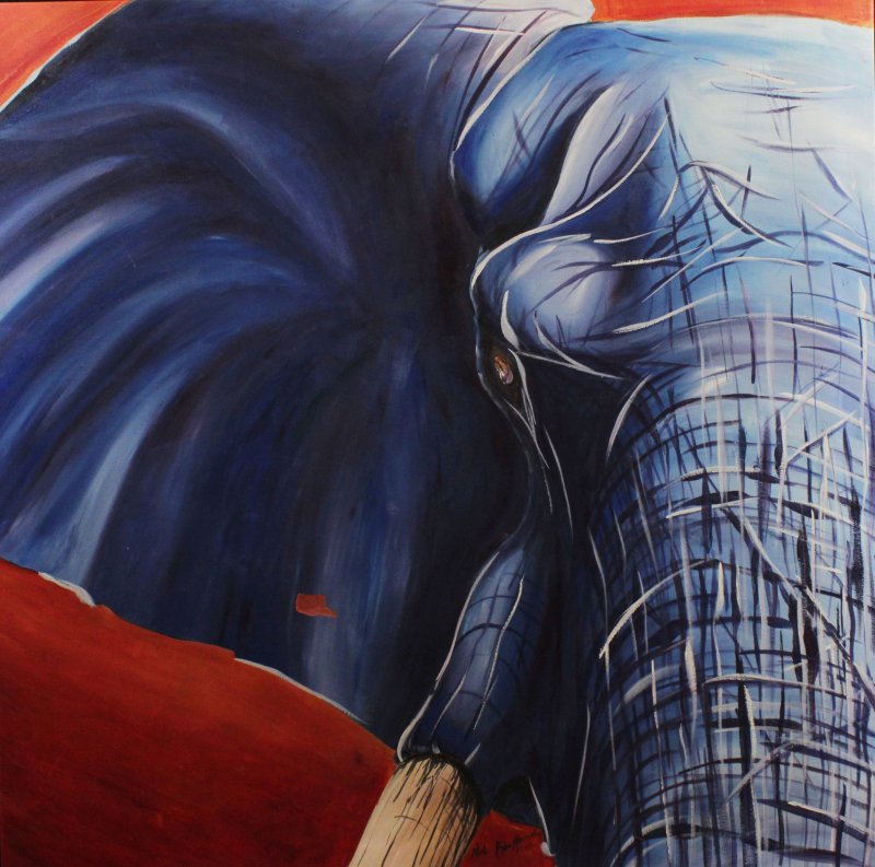 Neil Assenheimer Art - Blue Elephant